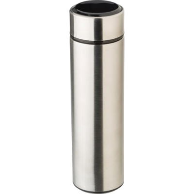 STAINLESS STEEL METAL THERMOS BOTTLE (450 ML) with LED Display in Silver