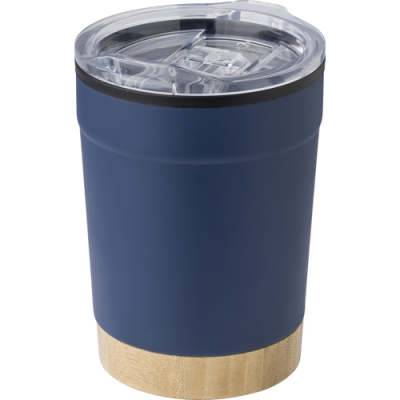 STAINLESS STEEL METAL TRAVEL MUG (300 ML) in Navy