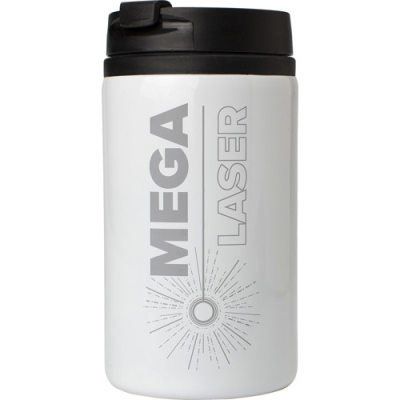 STEEL THERMOS CUP (300 ML) in White