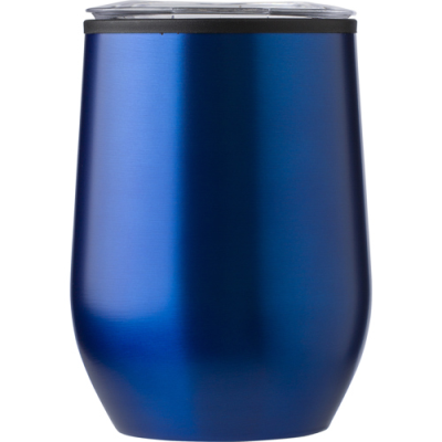 THE TRESCO - DOUBLE WALL STAINLESS STEEL METAL MUG (300 ML) in Navy