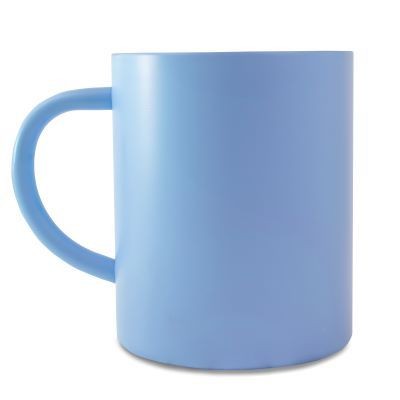 THERMAL INSULATED METAL MUG in Light Blue