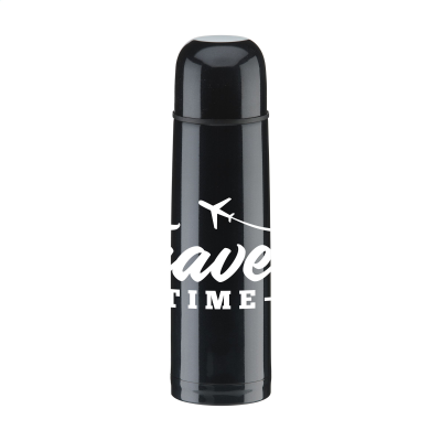 THERMOCOLOUR 500 ML THERMO BOTTLE in Metallic Black