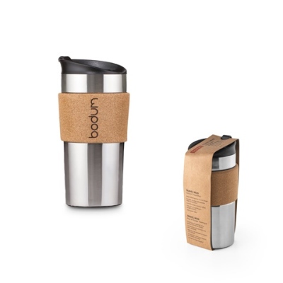 TRAVEL MUG CORK TRAVEL MUG 350ML