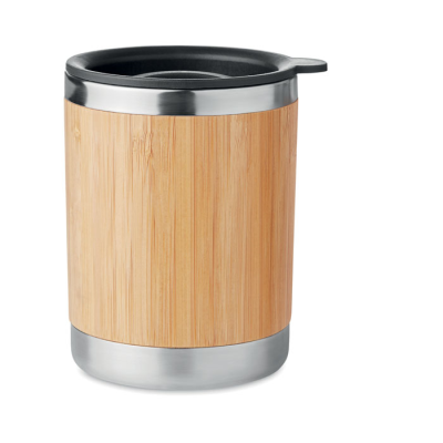 TUMBLER in Bamboo Cover 250Ml in Brown