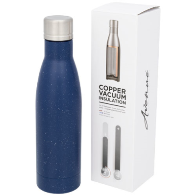 VASA 500 ML SPECKLED COPPER VACUUM THERMAL INSULATED BOTTLE in Blue