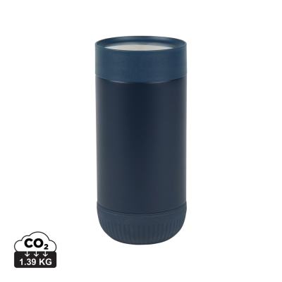 VINGA ERIE RCS RECYCLED SS PUSH MUG 350 ML in Navy, Navy