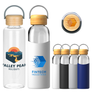 VITALITY GLASS WATER BOTTLE - 550ML