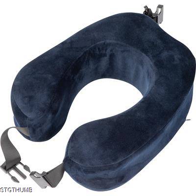 PLUSH NECK PILLOW with Closure Band in Darkblue