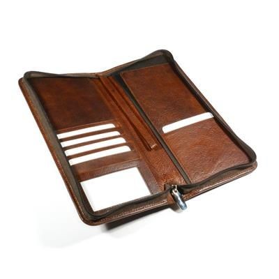ASHBOURNE OIL PULL UP GENUINE LEATHER TRAVEL WALLET