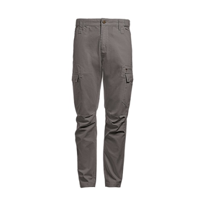 THC CARGO POLYESTER AND COTTON WORK TROUSERS - M in Grey