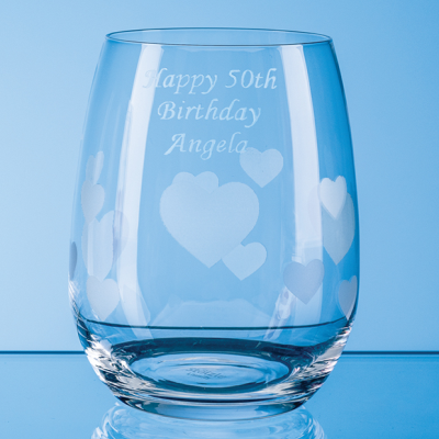 335ML LAMOUR FROSTED HEART WHISKY TUMBLER