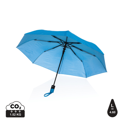 21 INCH IMPACT AWARE™ 190T MINI AUTO OPEN UMBRELLA in Tranquil Blue