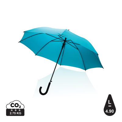 23 INCH IMPACT AWARE™ RPET 190T STANDARD AUTO OPEN UMBRELLA in Blue