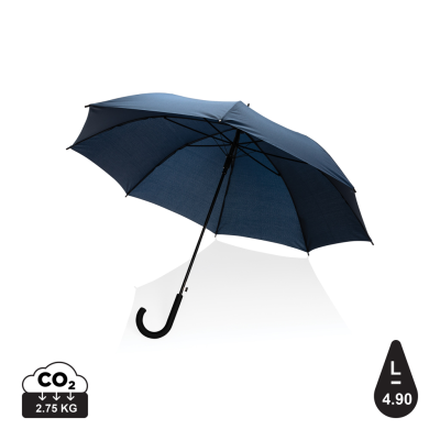 23 INCH IMPACT AWARE™ RPET 190T STANDARD AUTO OPEN UMBRELLA in Navy