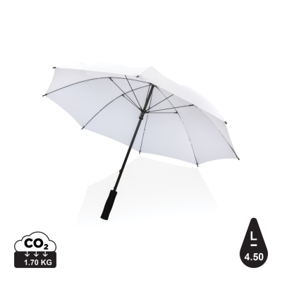 23 INCH IMPACT AWARE™ RPET 190T STORM PROOF UMBRELLA in White