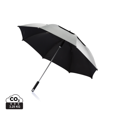 27 INCH HURRICANE STORM UMBRELLA in Grey