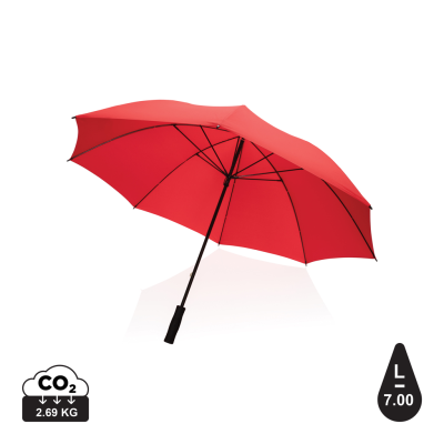 30 INCH IMPACT AWARE™ RPET 190T STORM PROOF UMBRELLA in Red