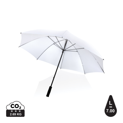 30 INCH IMPACT AWARE™ RPET 190T STORM PROOF UMBRELLA in White