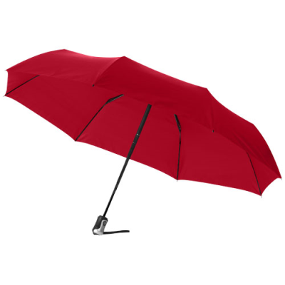 ALEX 21,5 FOLDING AUTO OPEN-CLOSE UMBRELLA in Red