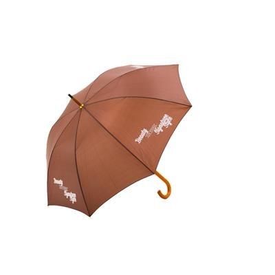 CORPORATE WOOD WALKING UMBRELLA