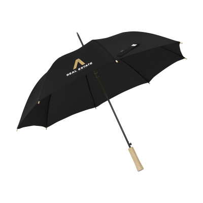 EVEREST RPET UMBRELLA 23 INCH in Black