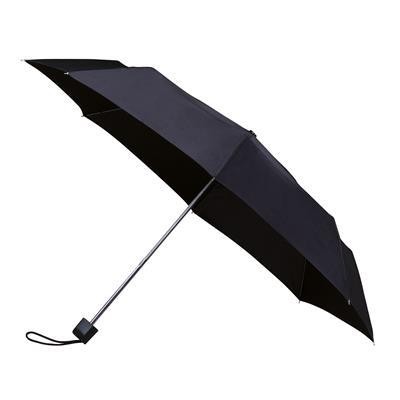 LGF-208 WINDPROOF TELESCOPIC UMBRELLA in Black