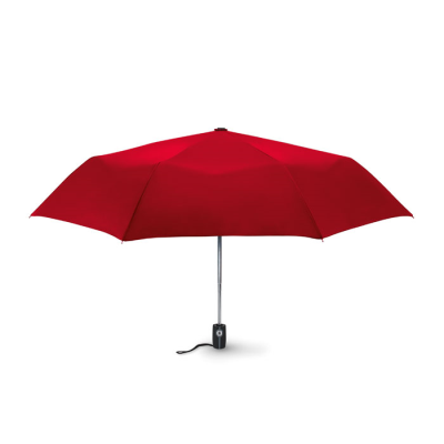 LUXE 21INCH WINDPROOF UMBRELLA in Red