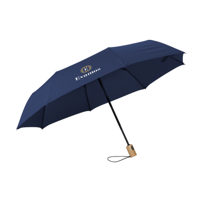 MICHIGAN FOLDING RCS RPET UMBRELLA 21 INCH in Dark Blue