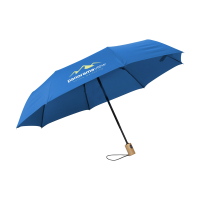 MICHIGAN FOLDING RCS RPET UMBRELLA 21 INCH in Royalb Blue