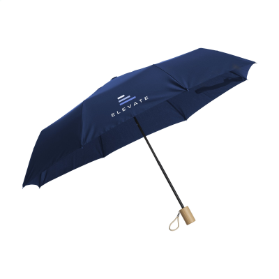 MINI UMBRELLA RCS RPET FOLDING UMBRELLA 21 INCH in Dark Blue