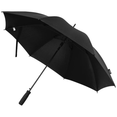 NIEL 23 INCH AUTO OPEN RECYCLED PET UMBRELLA in Solid Black