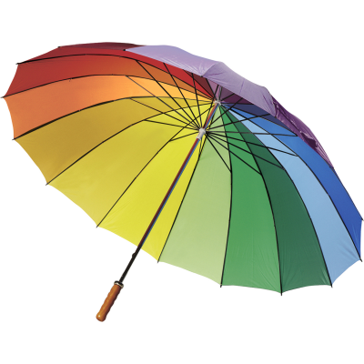 RAINBOW POLYESTER UMBRELLA in Various