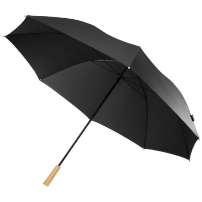 ROMEE 30 WINDPROOF RECYCLED PET GOLF UMBRELLA in Solid Black