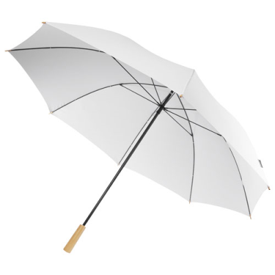 ROMEE 30 WINDPROOF RECYCLED PET GOLF UMBRELLA in White