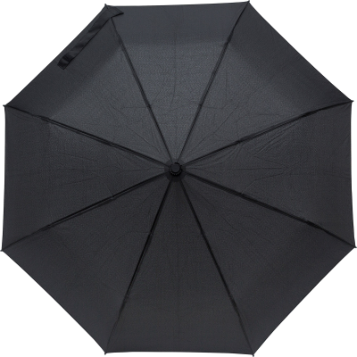 TELESCOPIC PONGEE UMBRELLA in Black