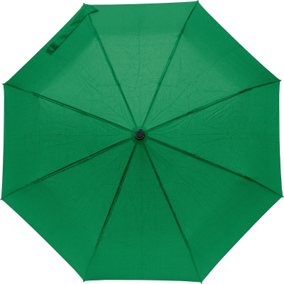 TELESCOPIC PONGEE UMBRELLA in Green