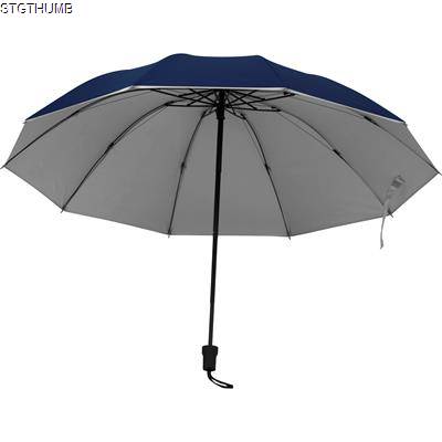 UMBRELLA with Silver Inside in Darkblue