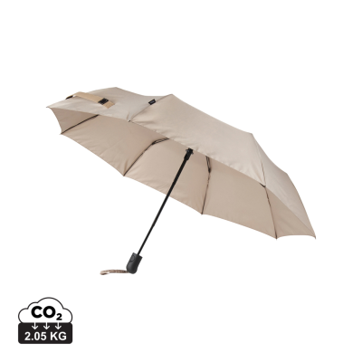 VINGA BALTIMORE AWARE™ RPET 21 INCH UMBRELLA in Greige