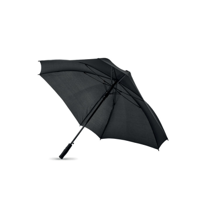 WINDPROOF SQUARE UMBRELLA in Black