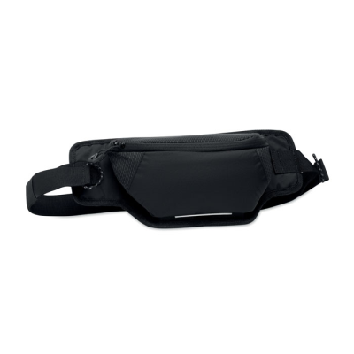 HIKING WAIST BAG in 420D Nylon in Black