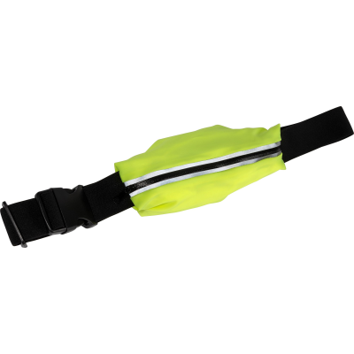 WATER REPELLENT WAIST BAG in Neon Fluorescent Yellow