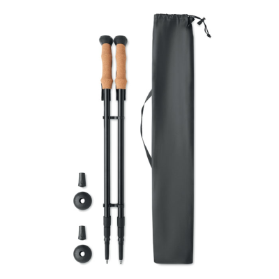 NORDIC WALKING POLES in Black