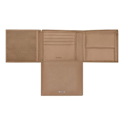 MONEY WALLET with Flap Classic Grained Camel