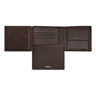 MONEY WALLET with Flap Classic Smooth Brown