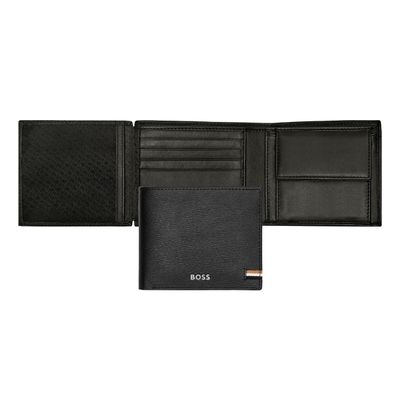 MONEY WALLET with Flap Iconic Black