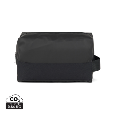 VINGA LIVORNO GRS RECYCLED POLYESTER TOILETRY BAG in Black