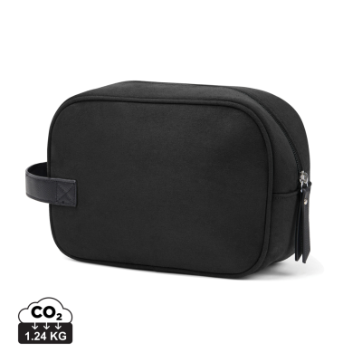 VINGA MARLOW RCS RECYCLED POLYESTER TOILETRY BAG in Black