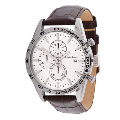 CHRONOGRAPH TEMPUS BROWN  &  SILVER