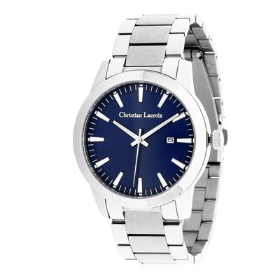 DATE WATCH ASTRUM SILVER CHROME  &  NAVY