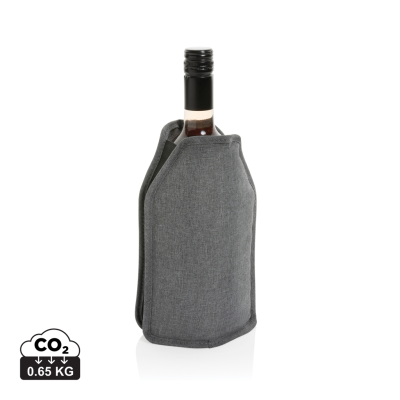 VINO AWARE™ RPET WINE BOTTLE COOLER SLEEVE in Grey